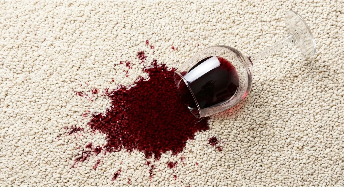 Cleaning a carpet spill