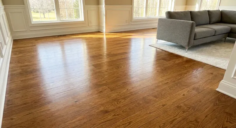 Oakerds team refinishing hardwood floors